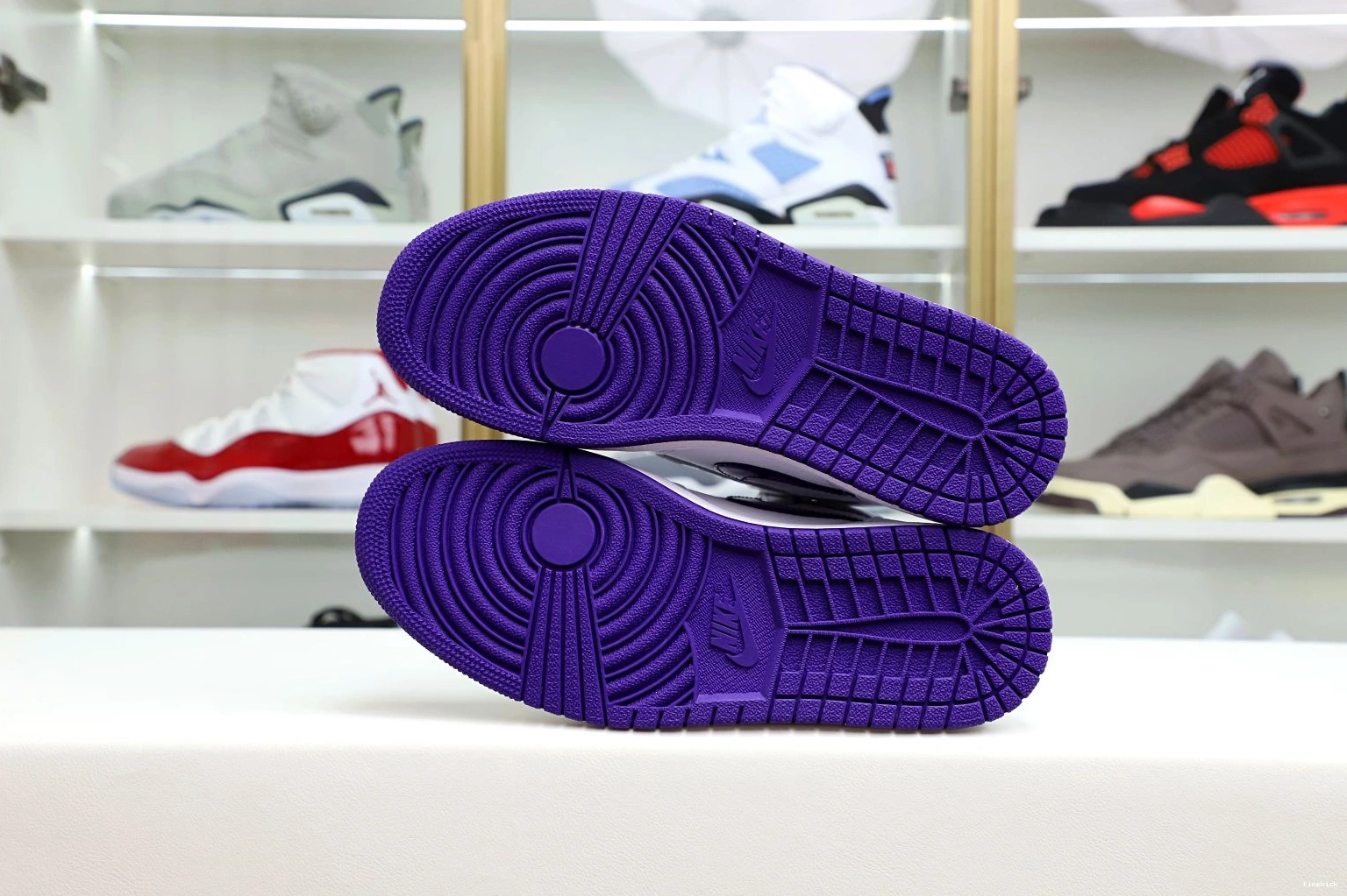 Purple Air Jordan OG Court 1 High 1113